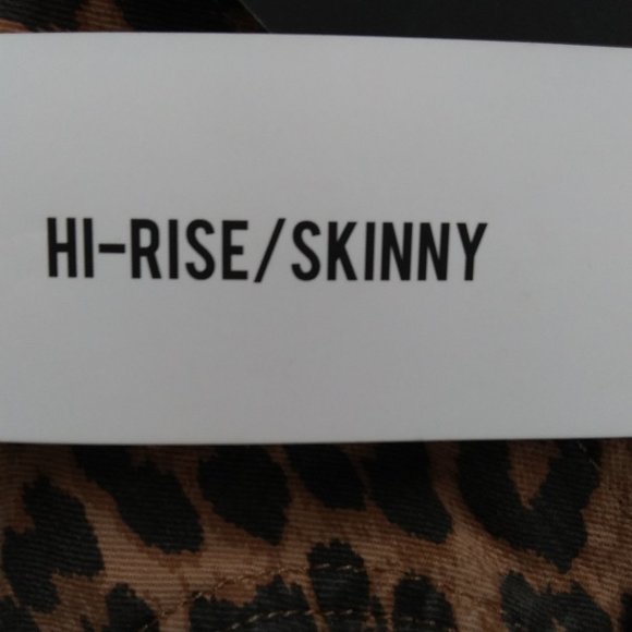 NWT Cheetah leopard animal print skinny jeans - Picture 3 of 8